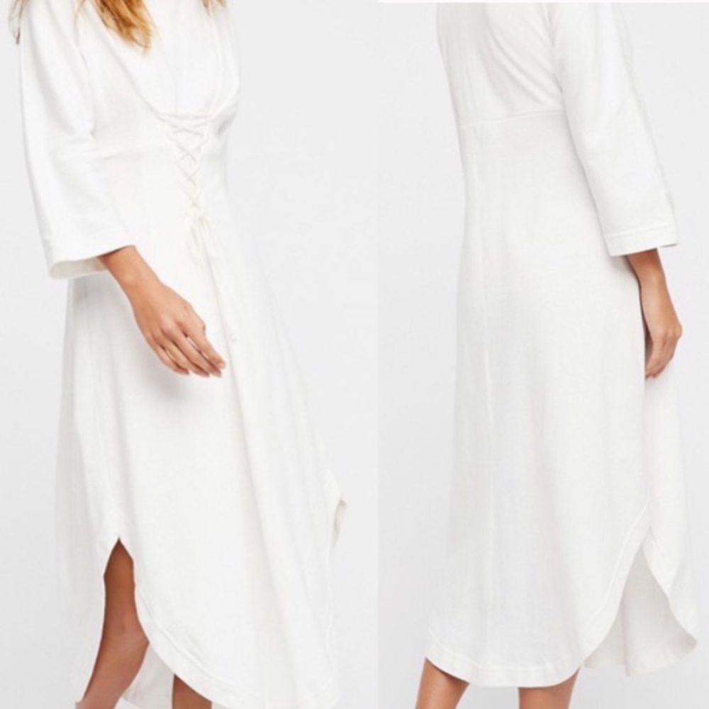Free People Beach Cotton Corset Dress